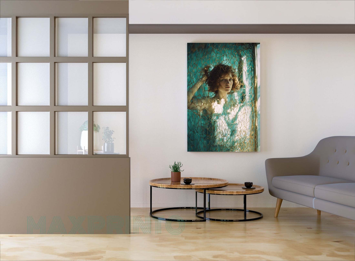 Alu-Print (Dibond®) fertig montiert mit Aufhängesystem MAXPRINTO