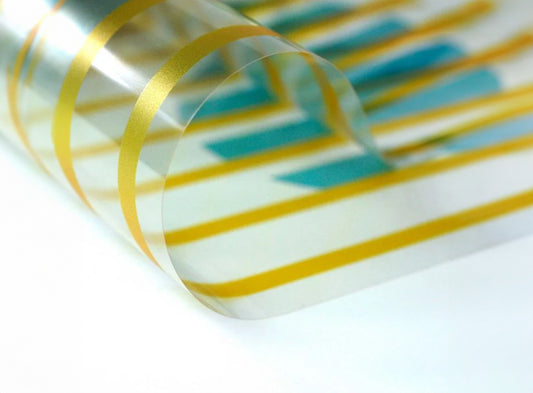 Lintec - Glasklare Folie mit permanenter Klebeschicht für transparente Untergründe wie Glas