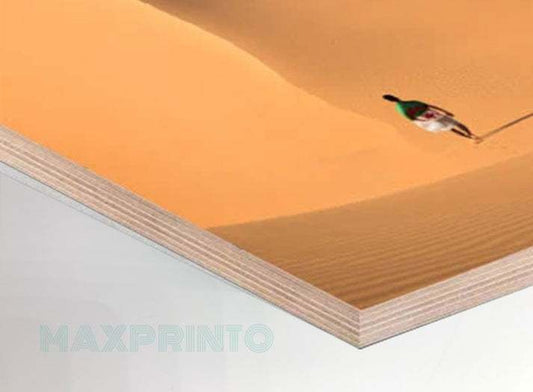 Fotodruck auf Holz 9 mm - Robuste, leichte Verbundplatte aus Pappelholz mit weißer Oberschicht MAXPRINTO