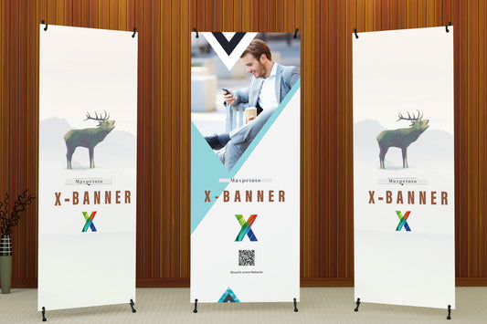 X-Banner - Freistehendes Banner mit X-Ständer